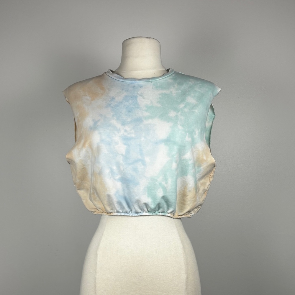 Padded Shoulder Muscle Tee with TieDye
